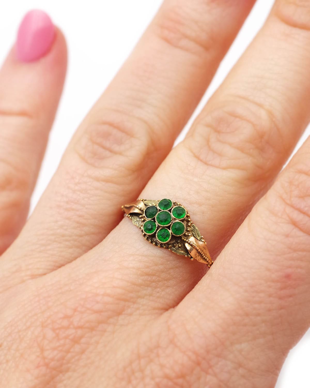 Bague fleur régionale en or