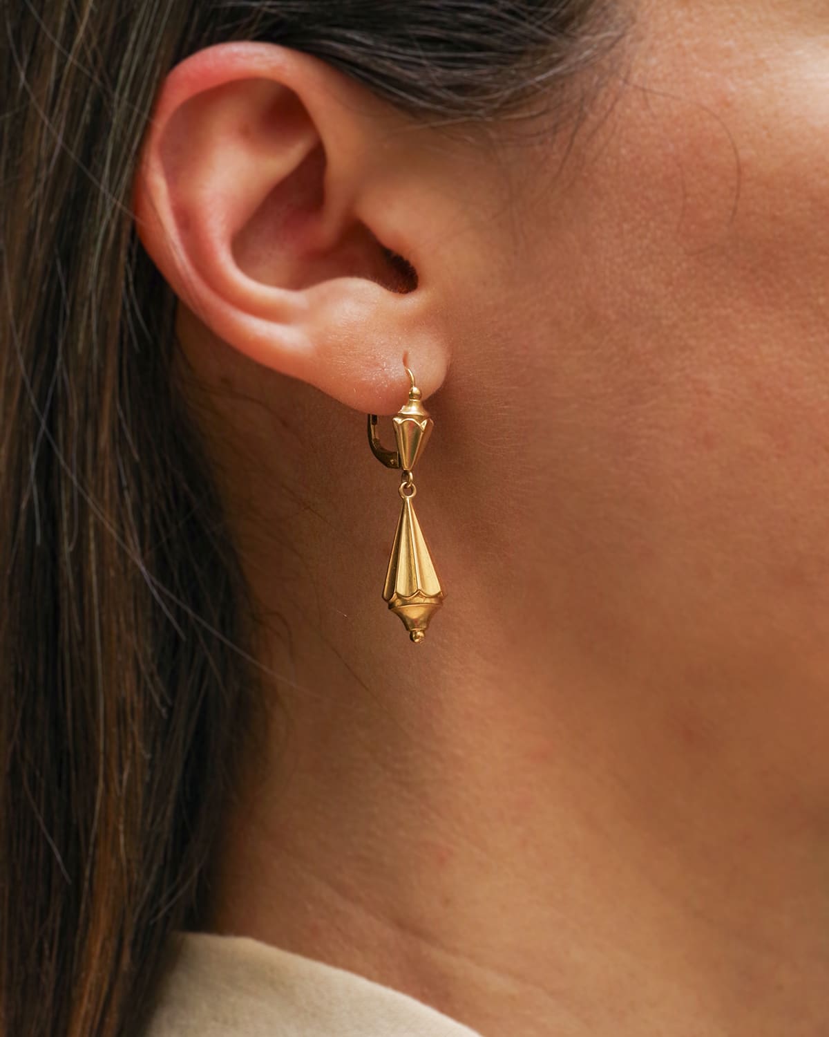 Antique gold earrings