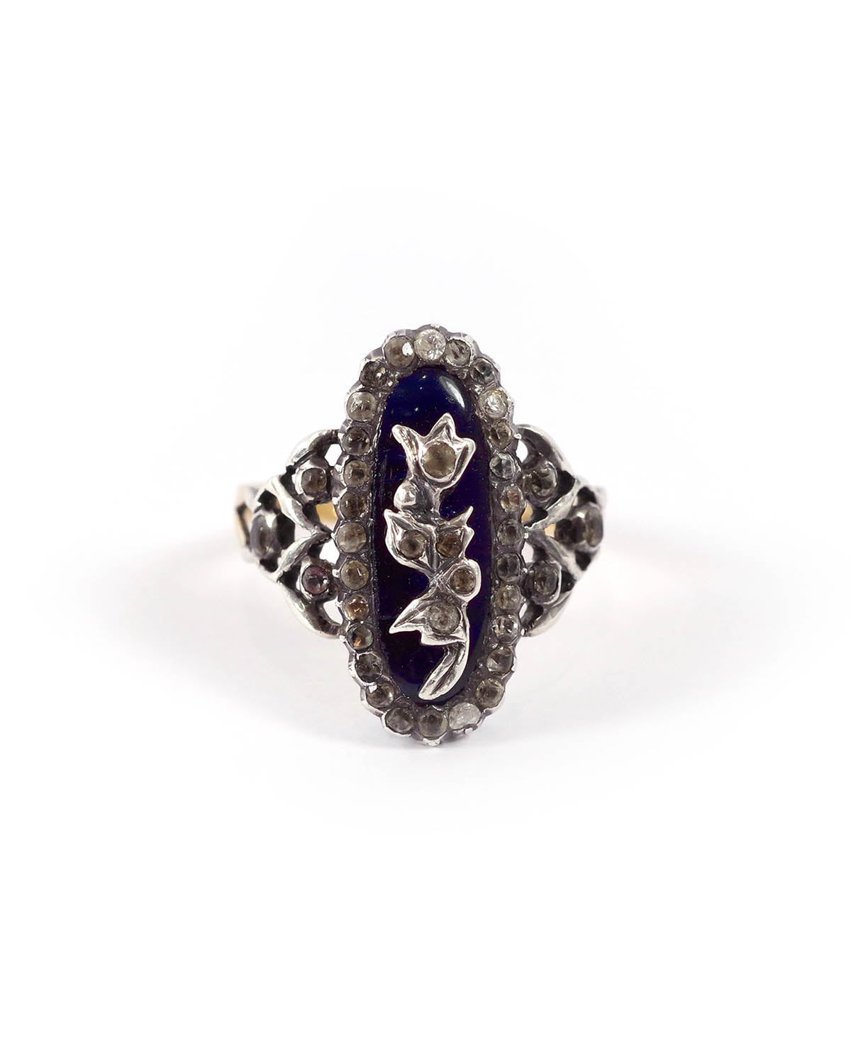 victorian flower ring in gold