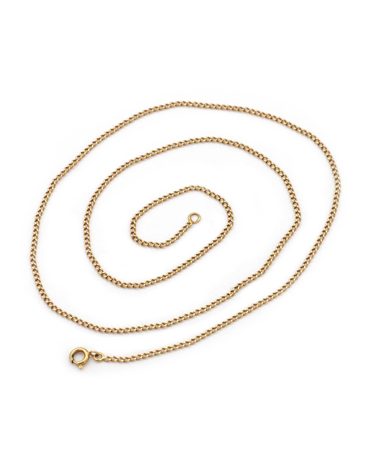Vintage gold curb chain