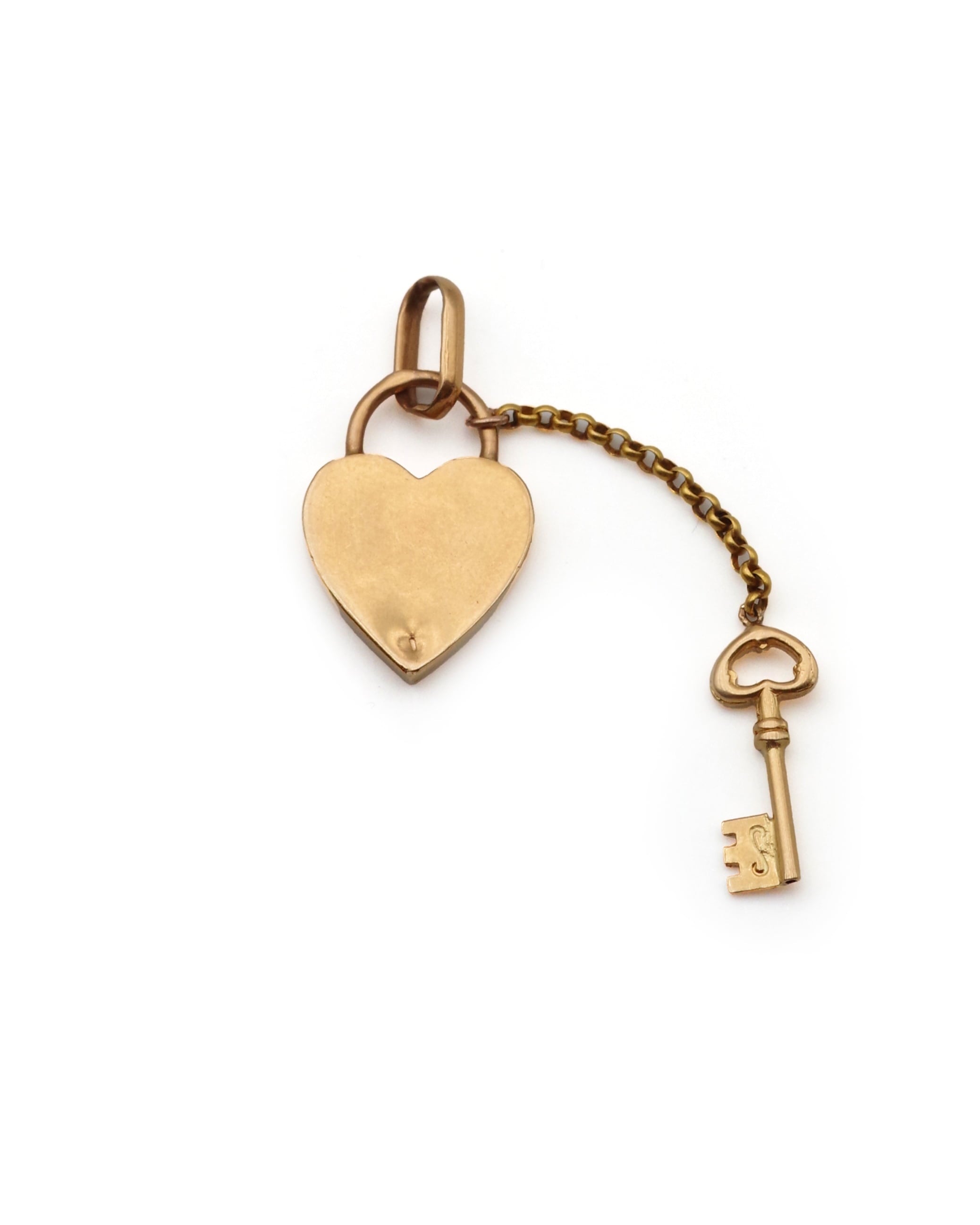 Pendentif cœur cadenas