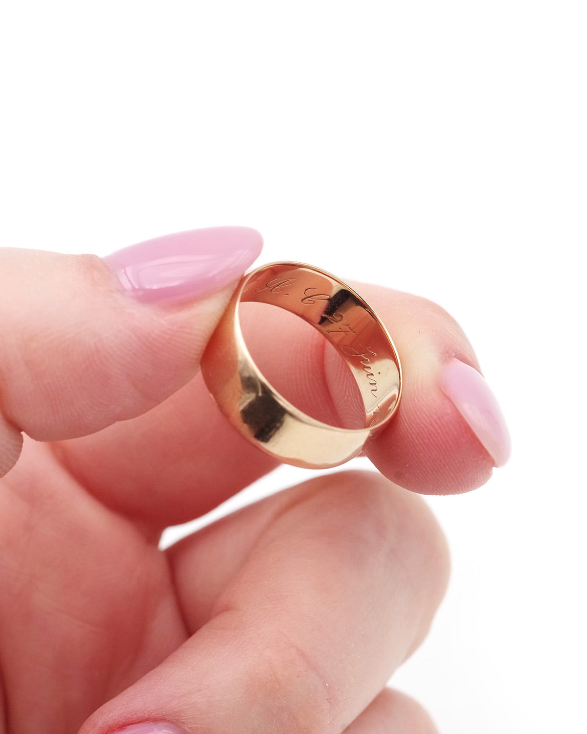 Large alliance en or 18k