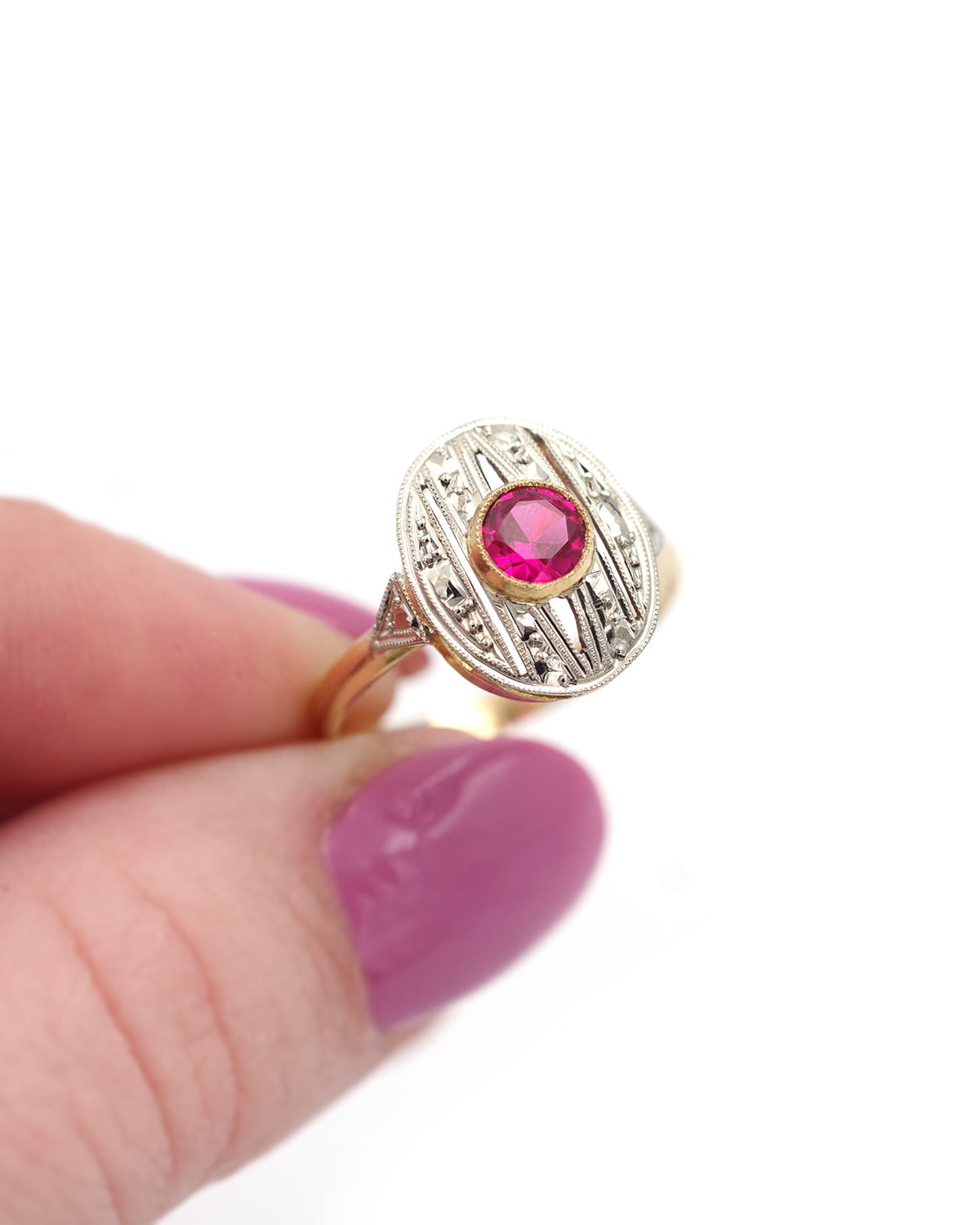 bague art deco en or