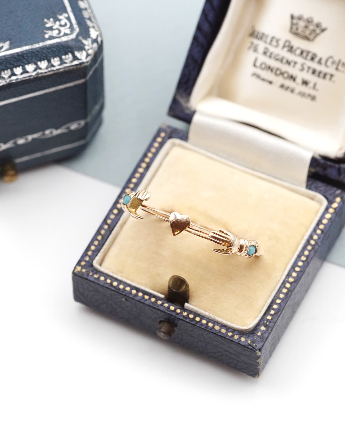 Fede turquoise ring