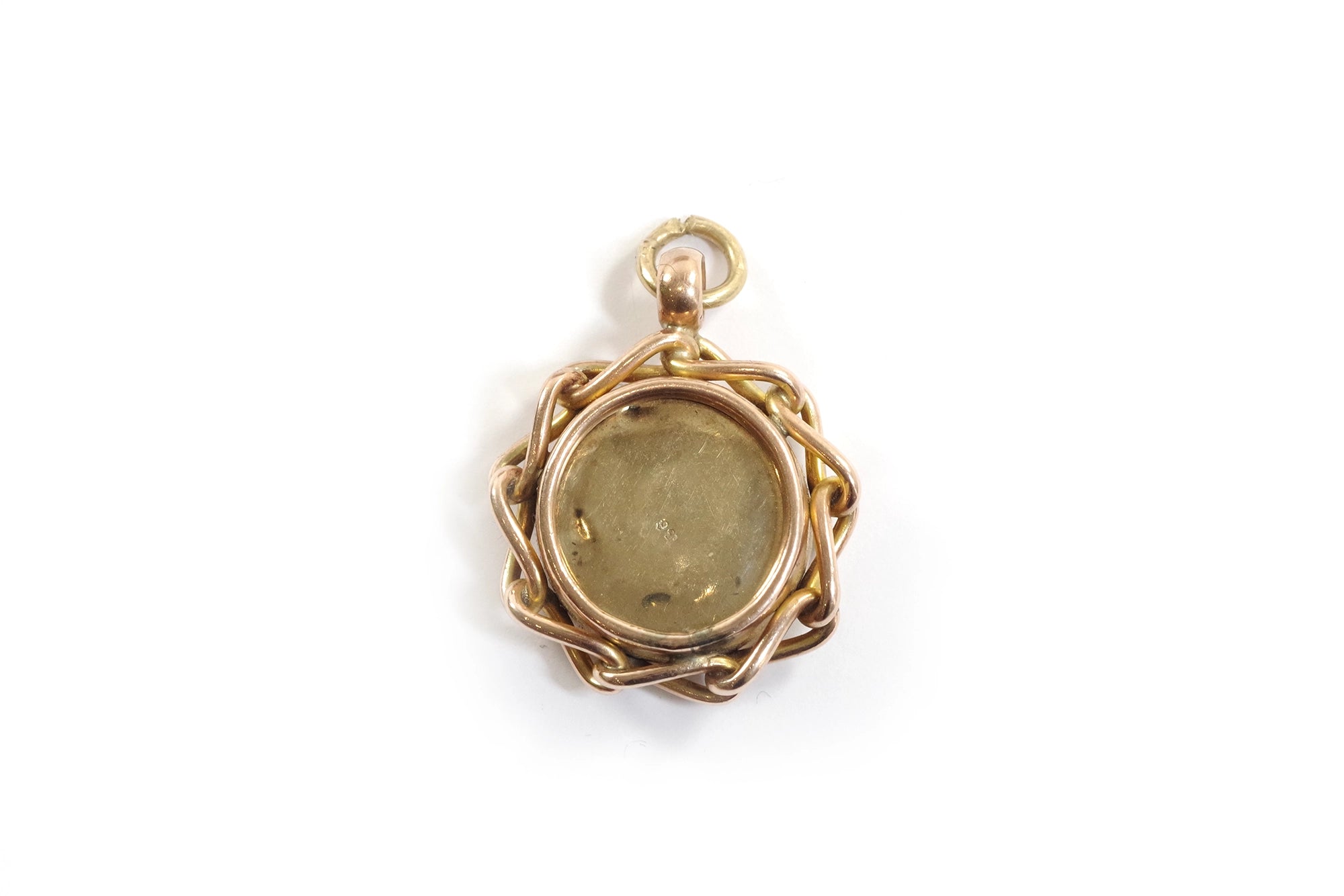 English gold compass pendant