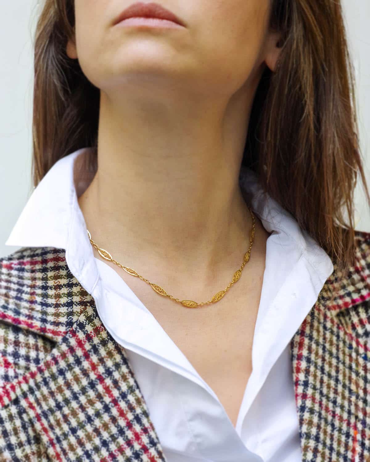 Victorian gold necklace