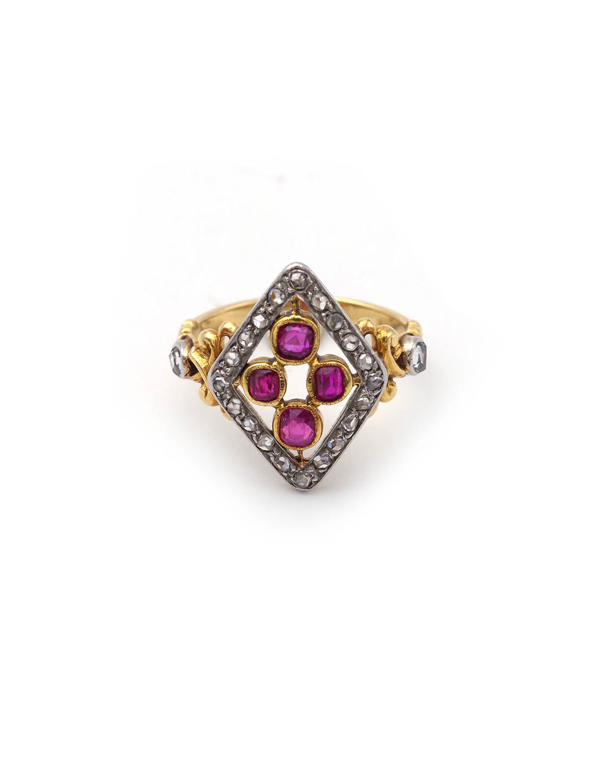 Victorian ruby diamond ring