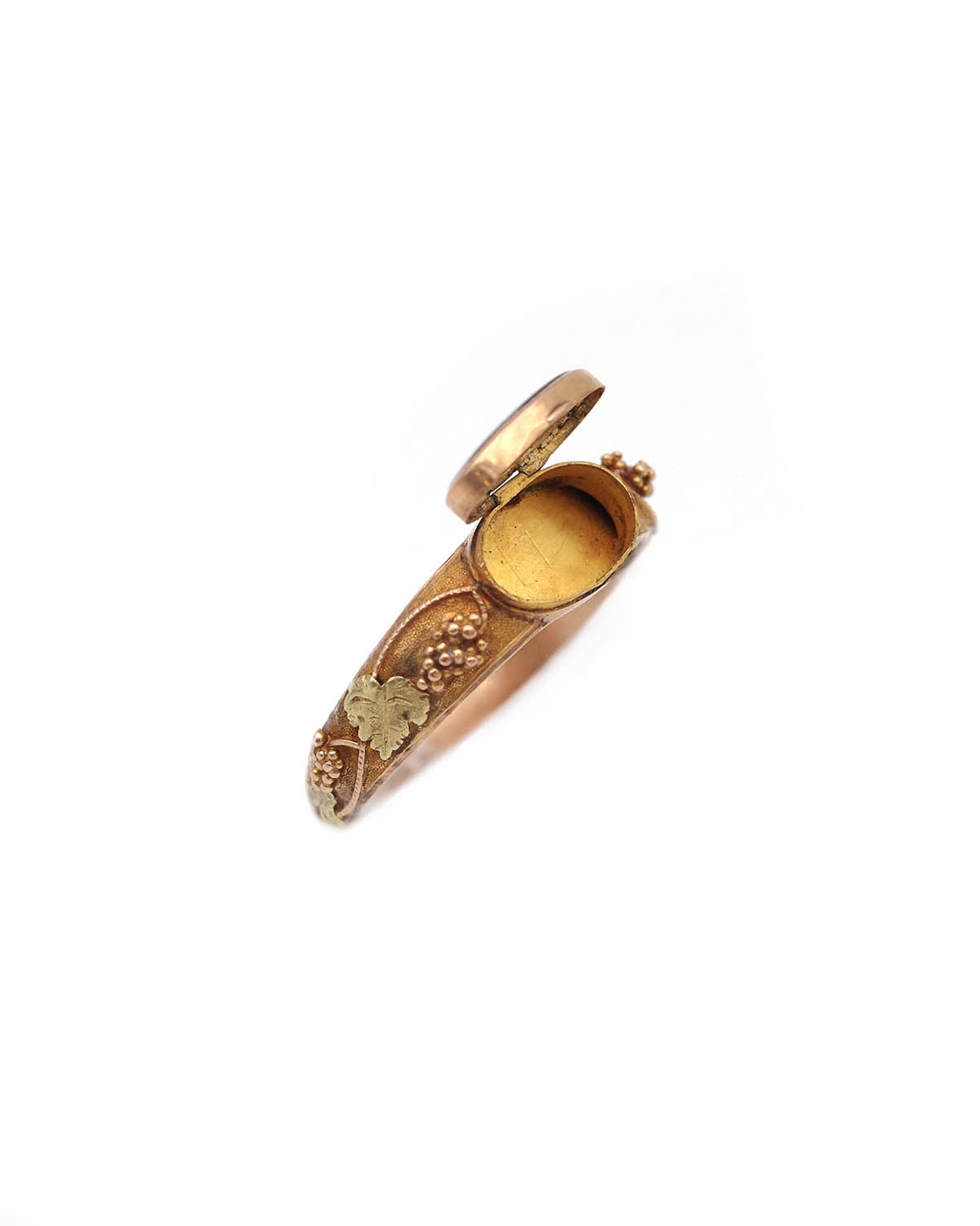 Antique grape vinte locket ring