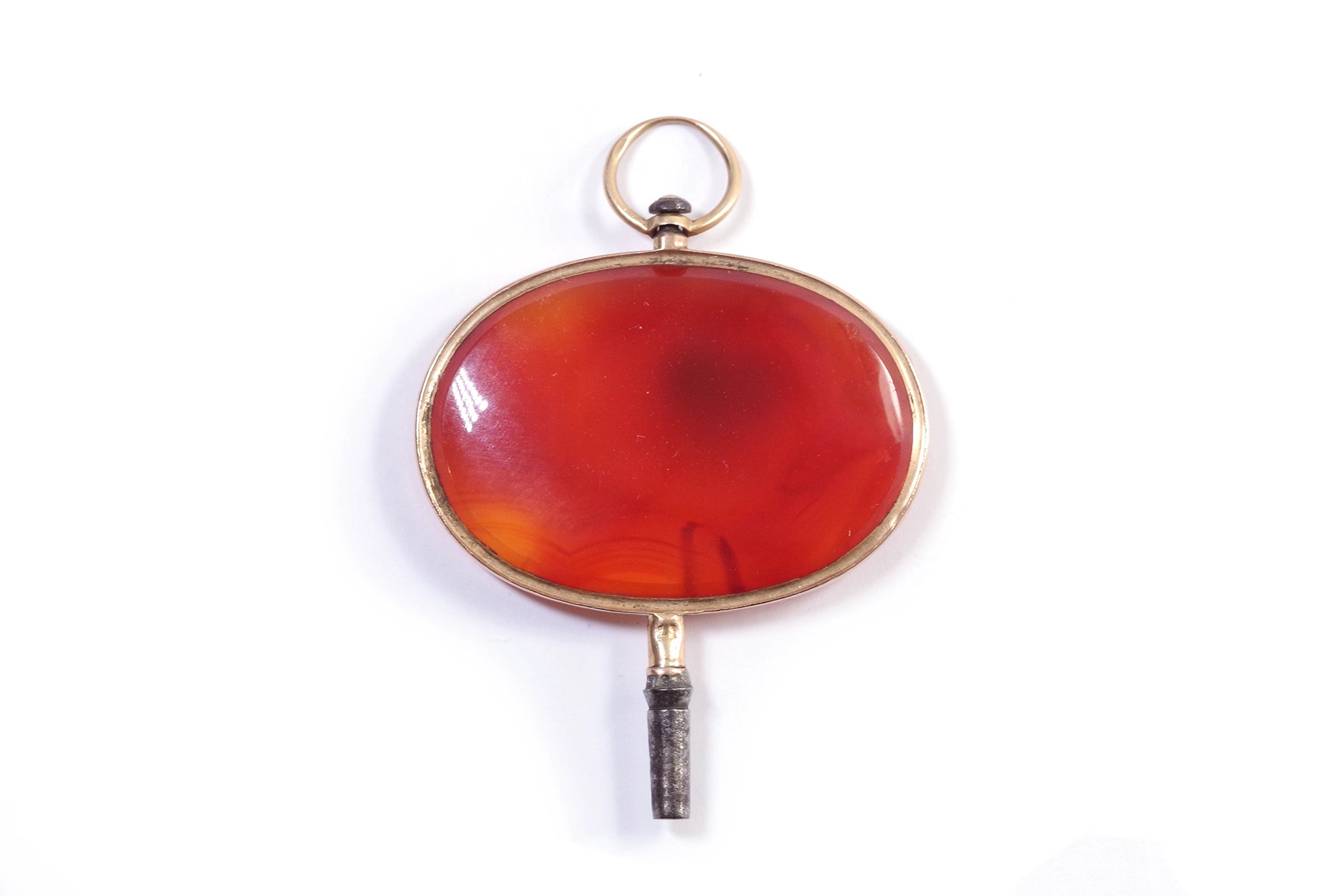 Victorian watch key pendant