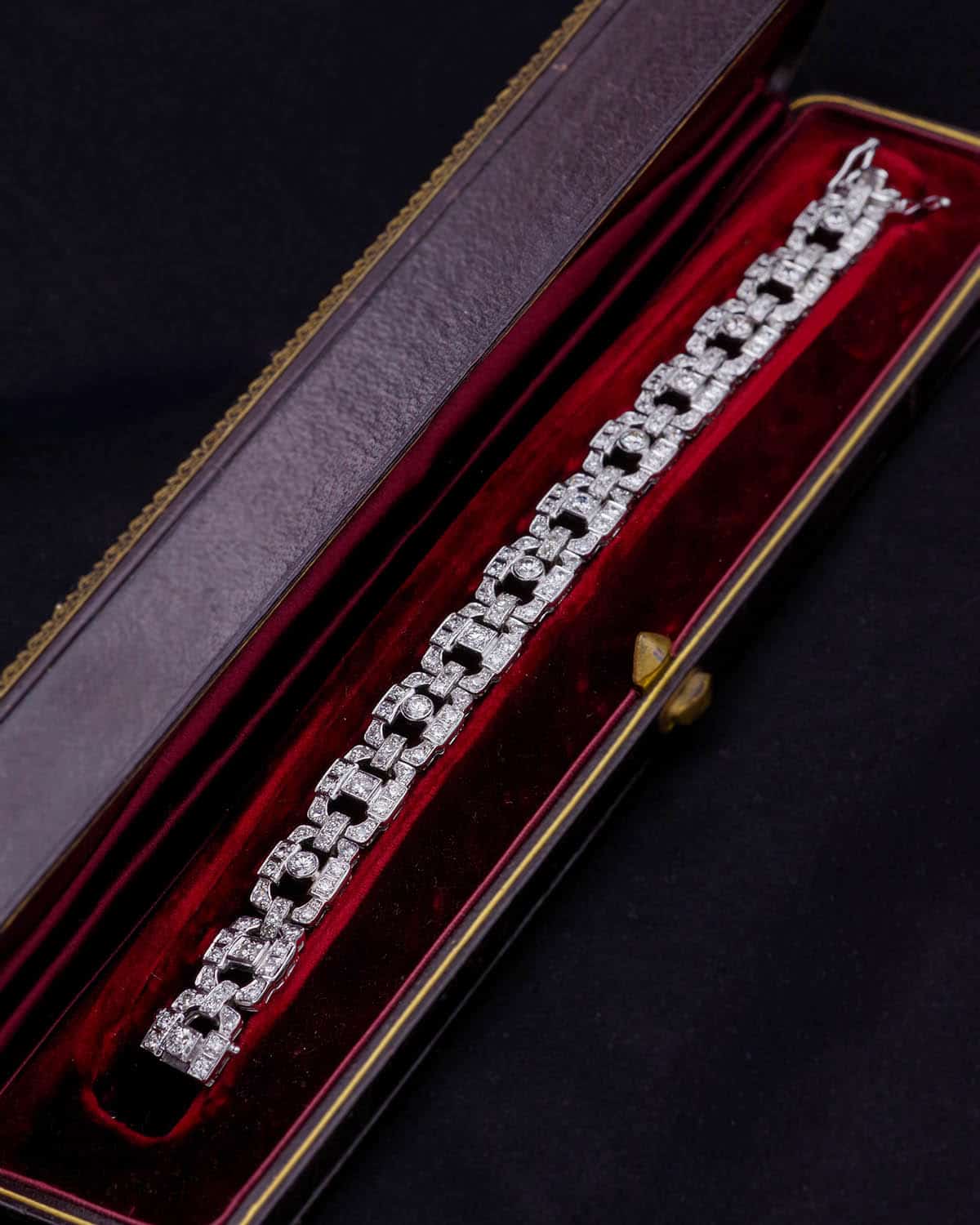 diamond white gold bracelet