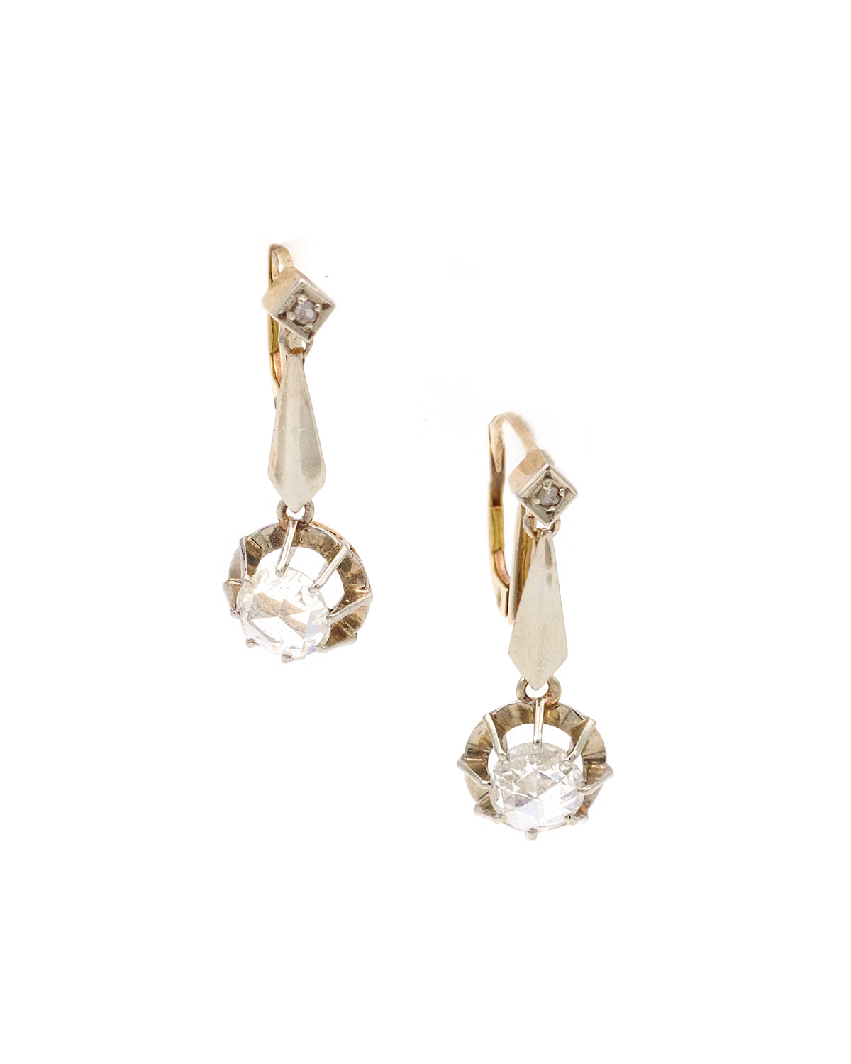Dormeuses Art Deco diamants