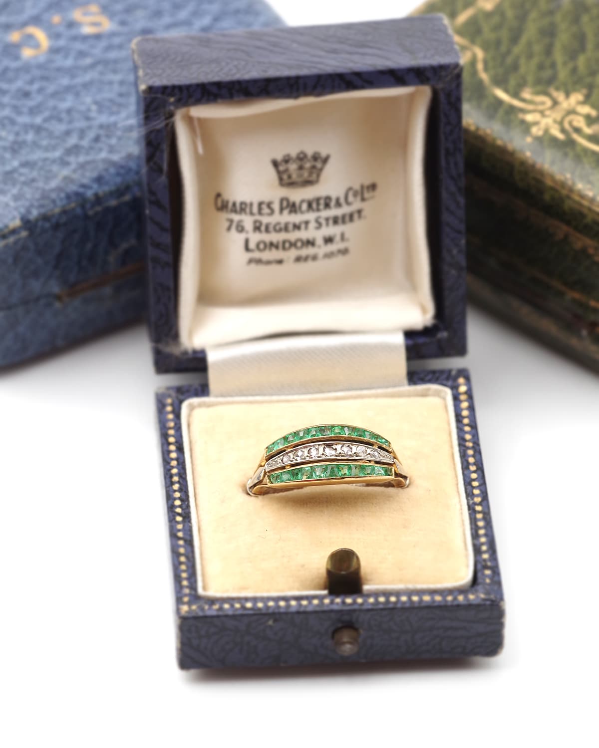 Art Deco emerald ring