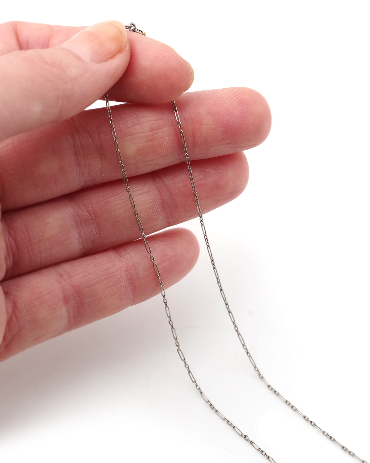 Platinum Figaro chain