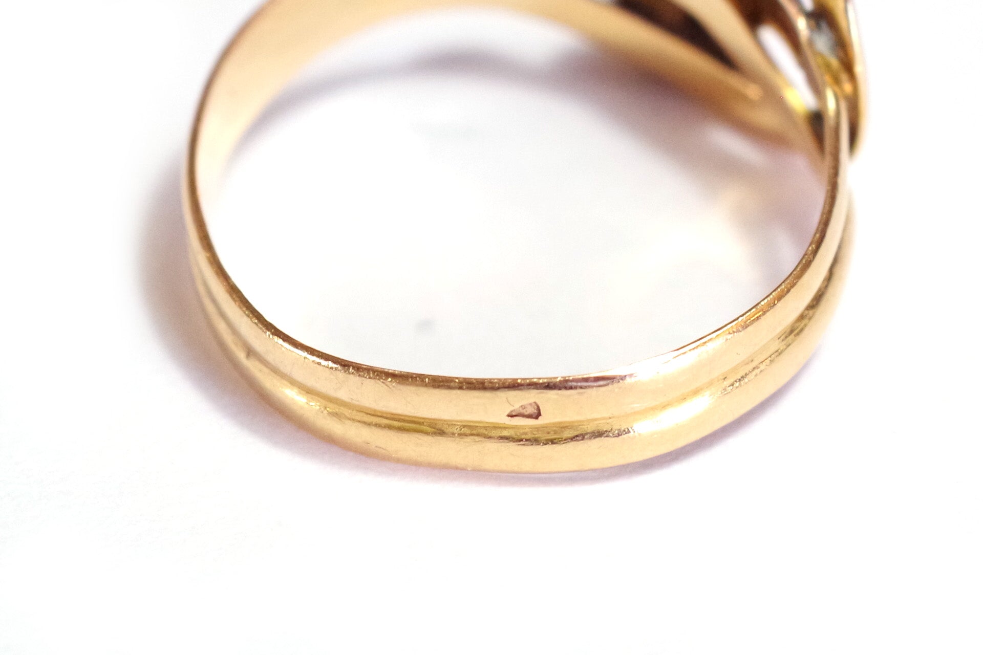 Victorian snake garnet ring