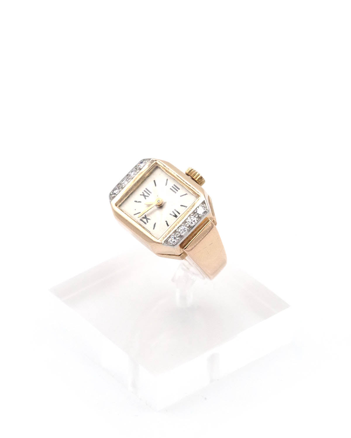 Bague montre en or