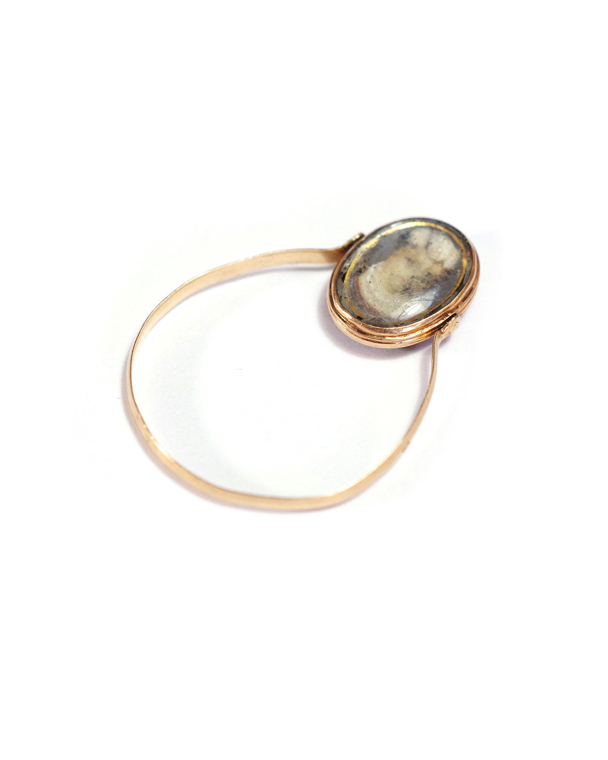 Georgian flower swivel ring