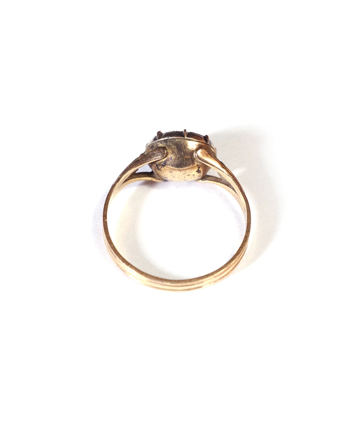 Citrine gold ring
