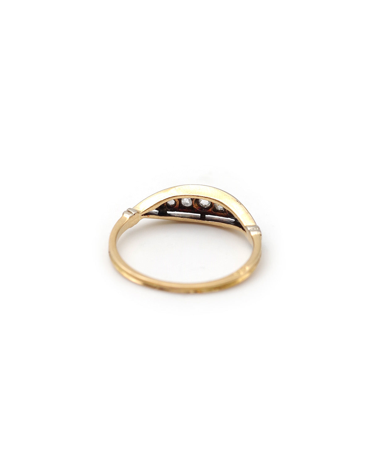 diamond band ring in gold