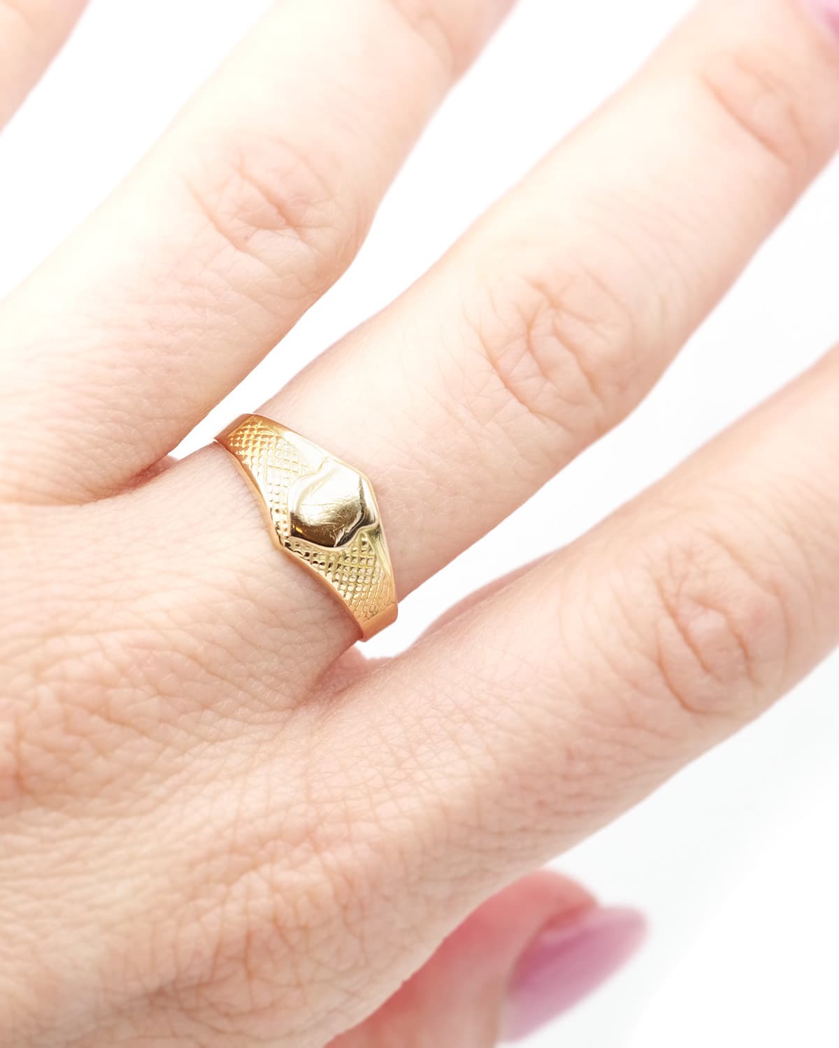 Bague chevalière à graver