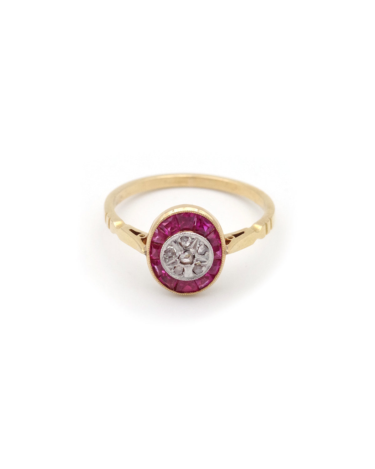 Art Deco ruby ring in gold