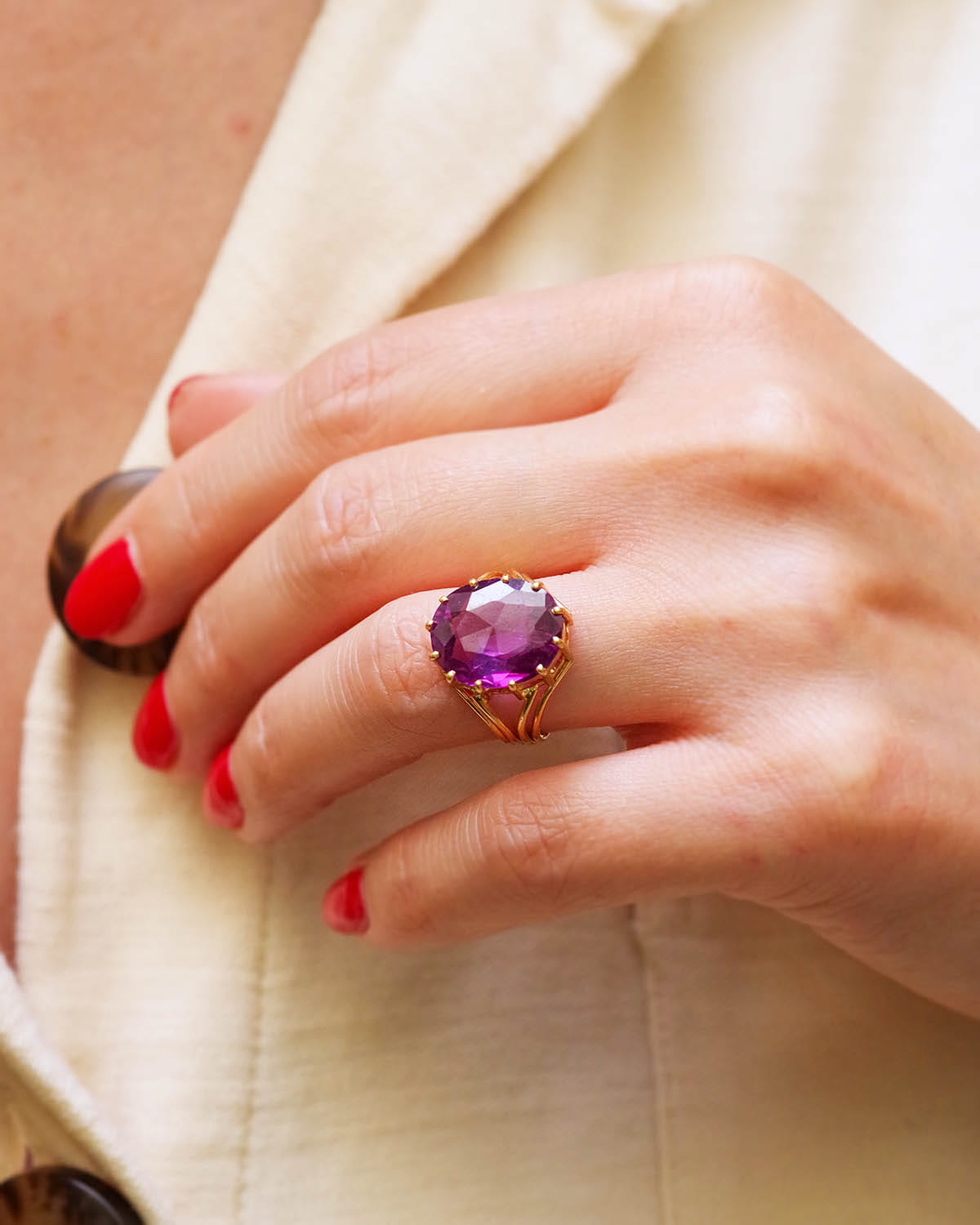 Bague cocktail vintage