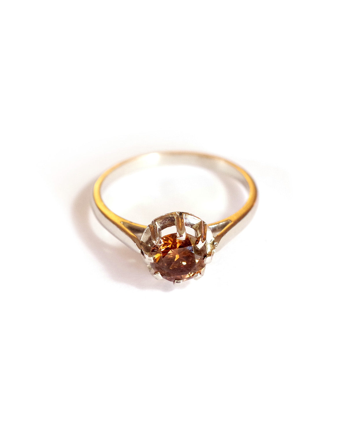 bague diamant cognac fancy deep
