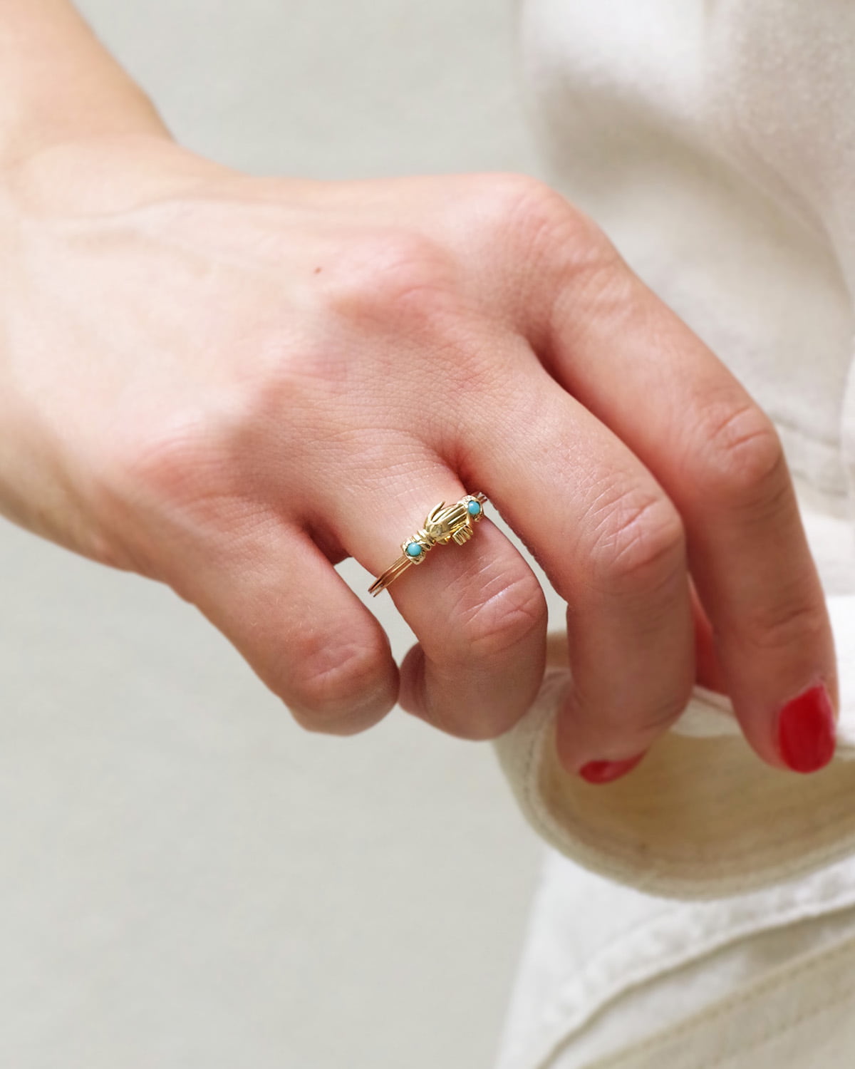Fede turquoise ring