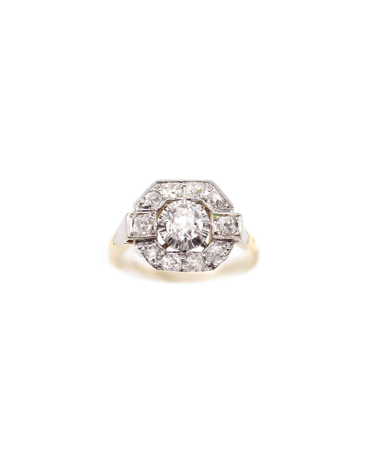 bague art deco diamants