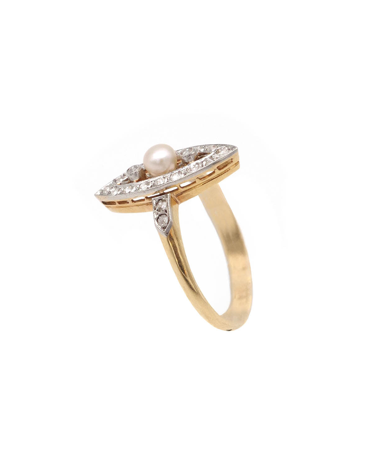 Belle Epoque diamond pearl ring