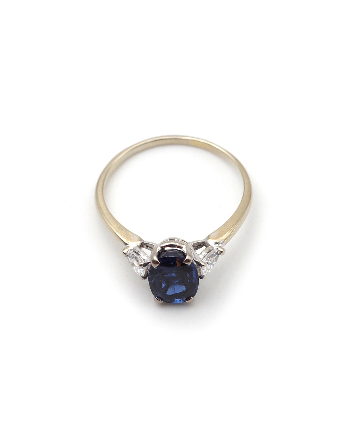 bague saphir authentique en or