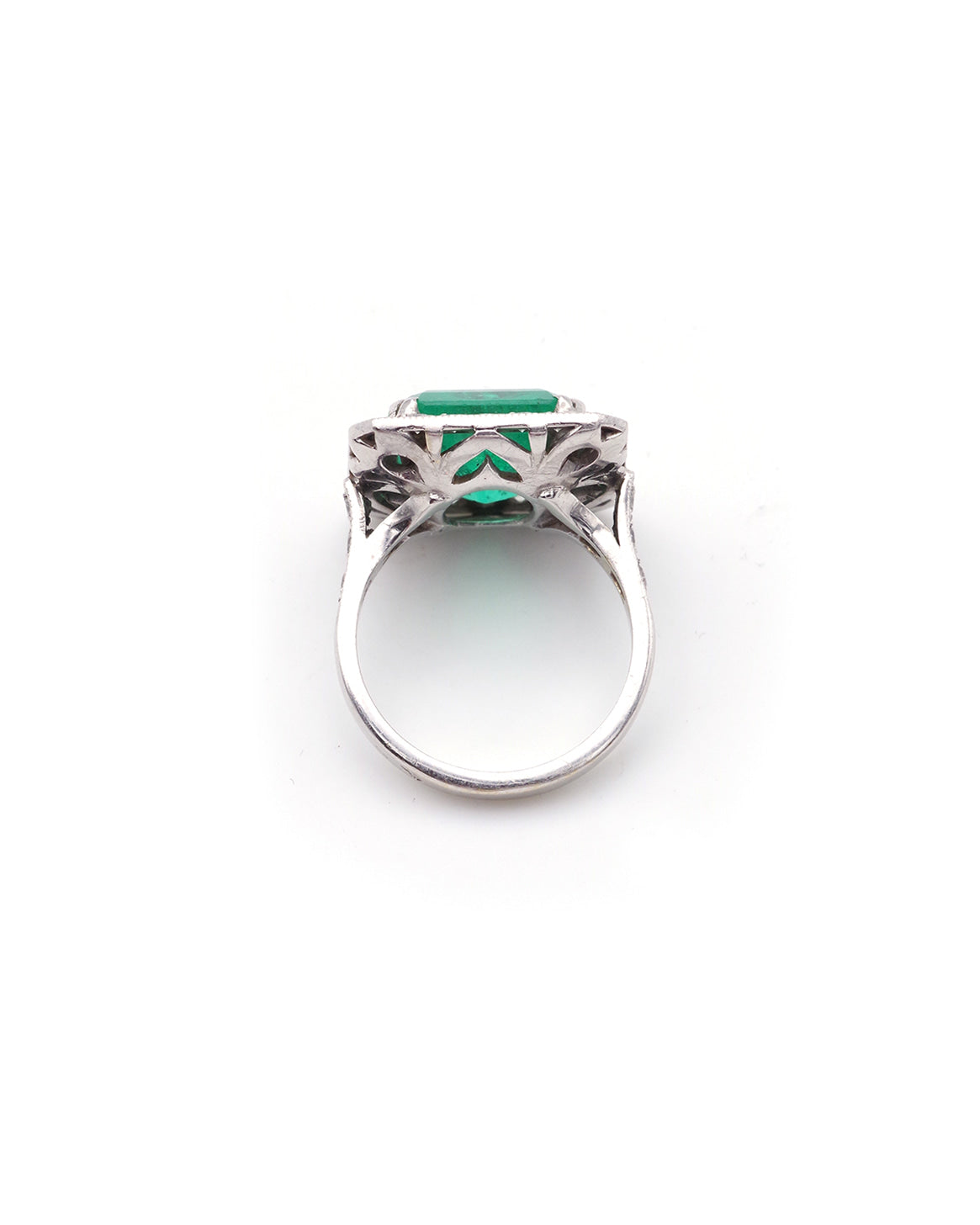 Bague de fiançailles émeraude de colombie