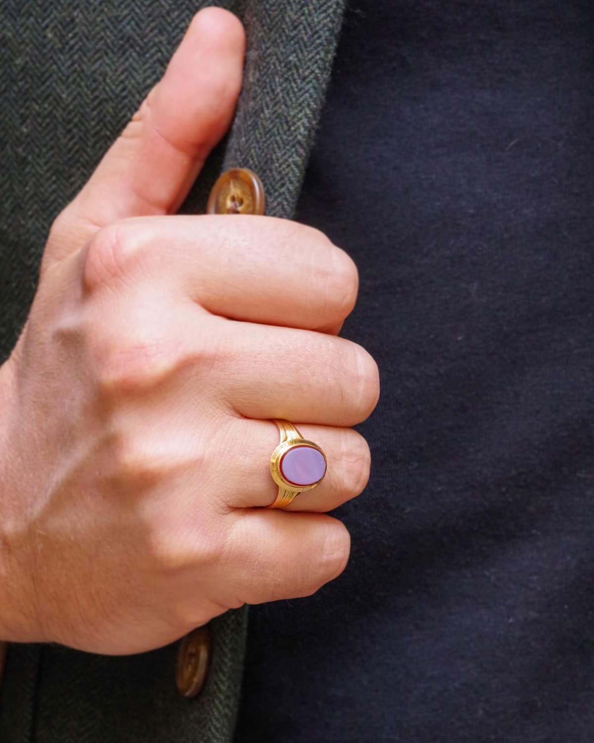 bague homme ancienne