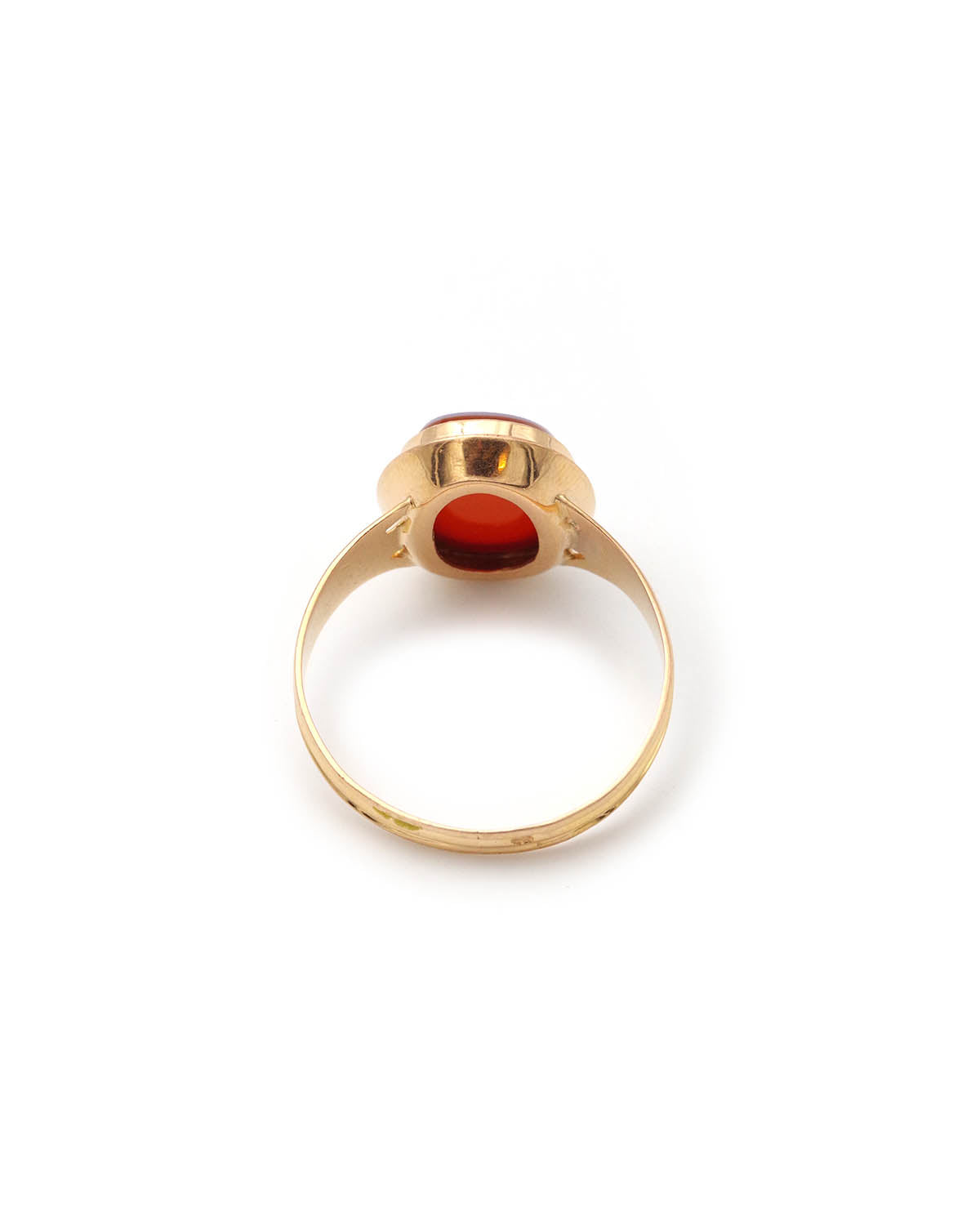 Antique gold signet ring for men