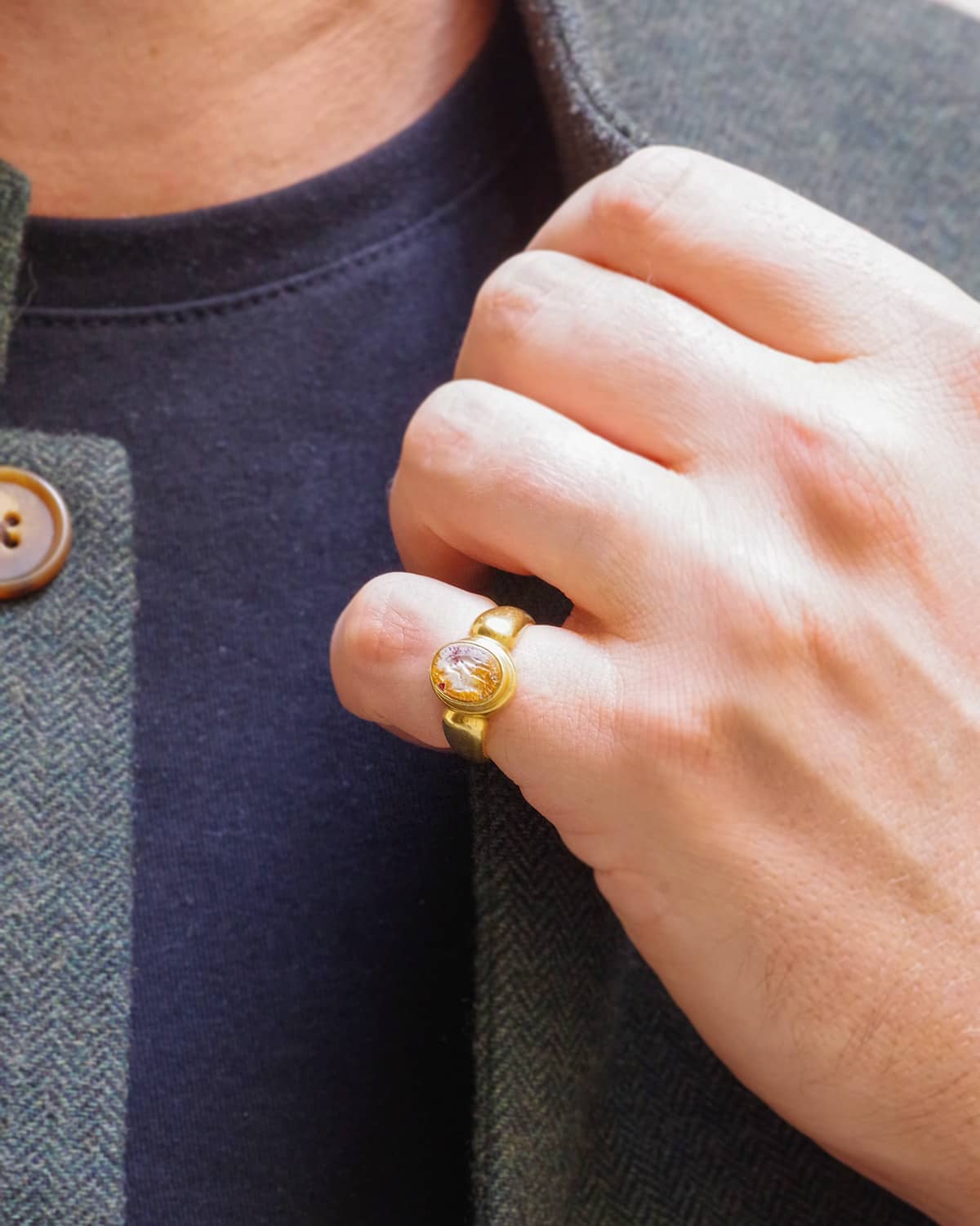 bague homme intaille