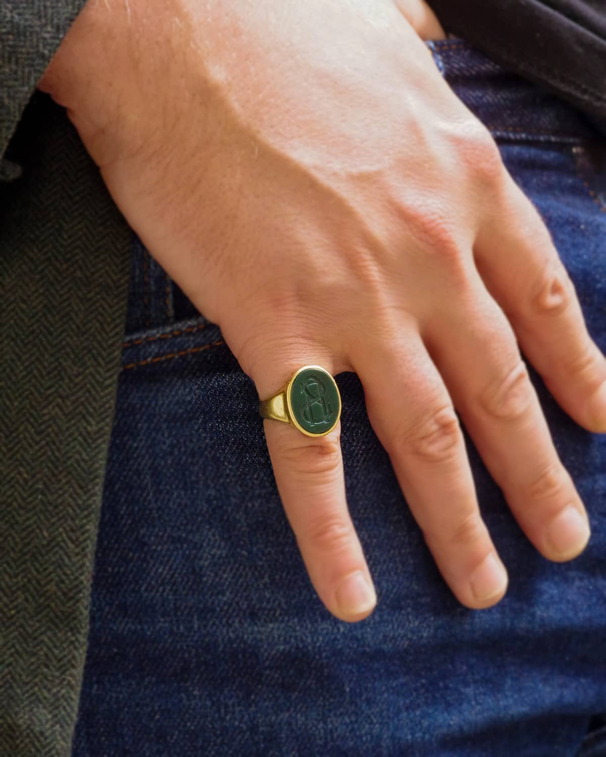 Bague RS monogramme