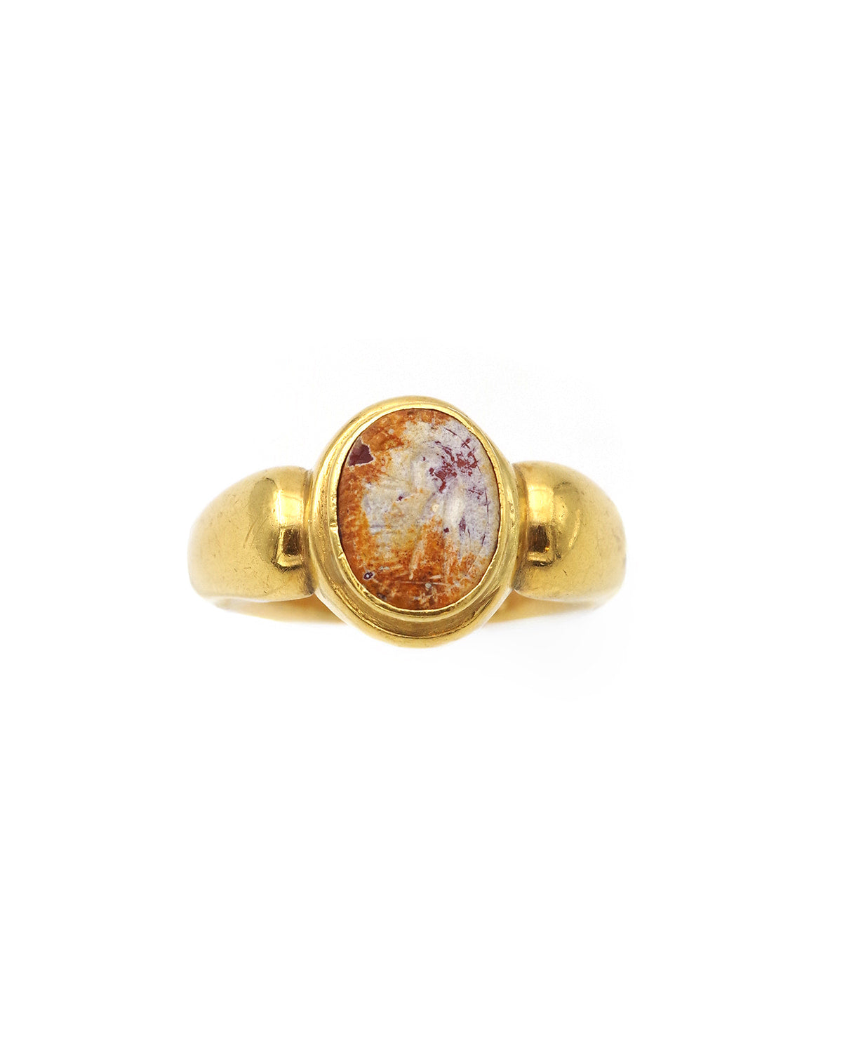 Bague intaille romaine en or