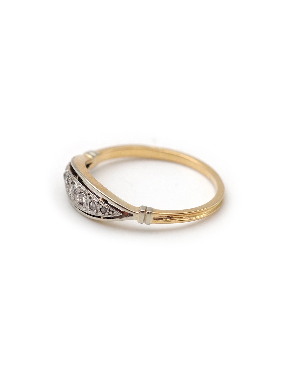 French band ring in gold