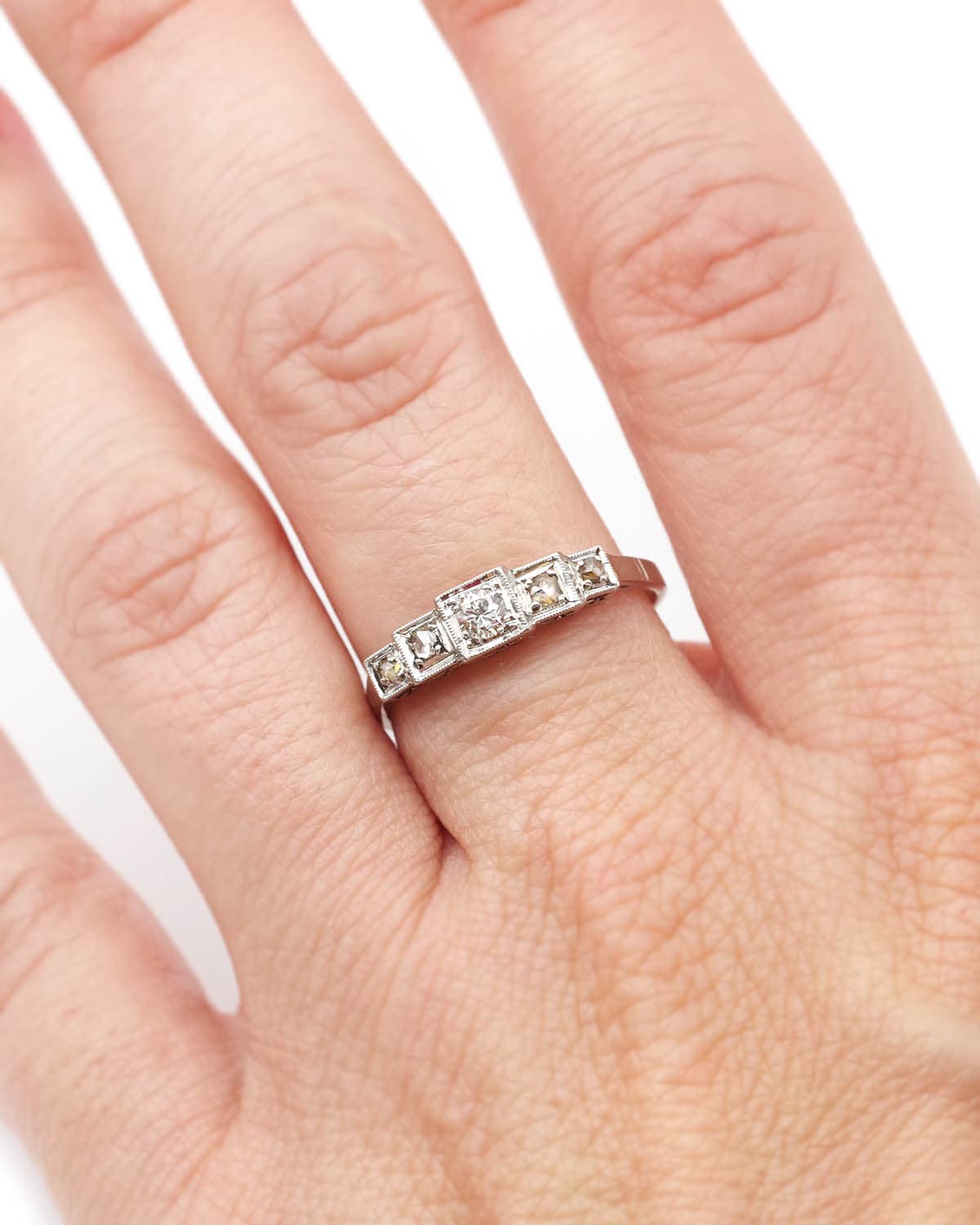 bague diamant platine