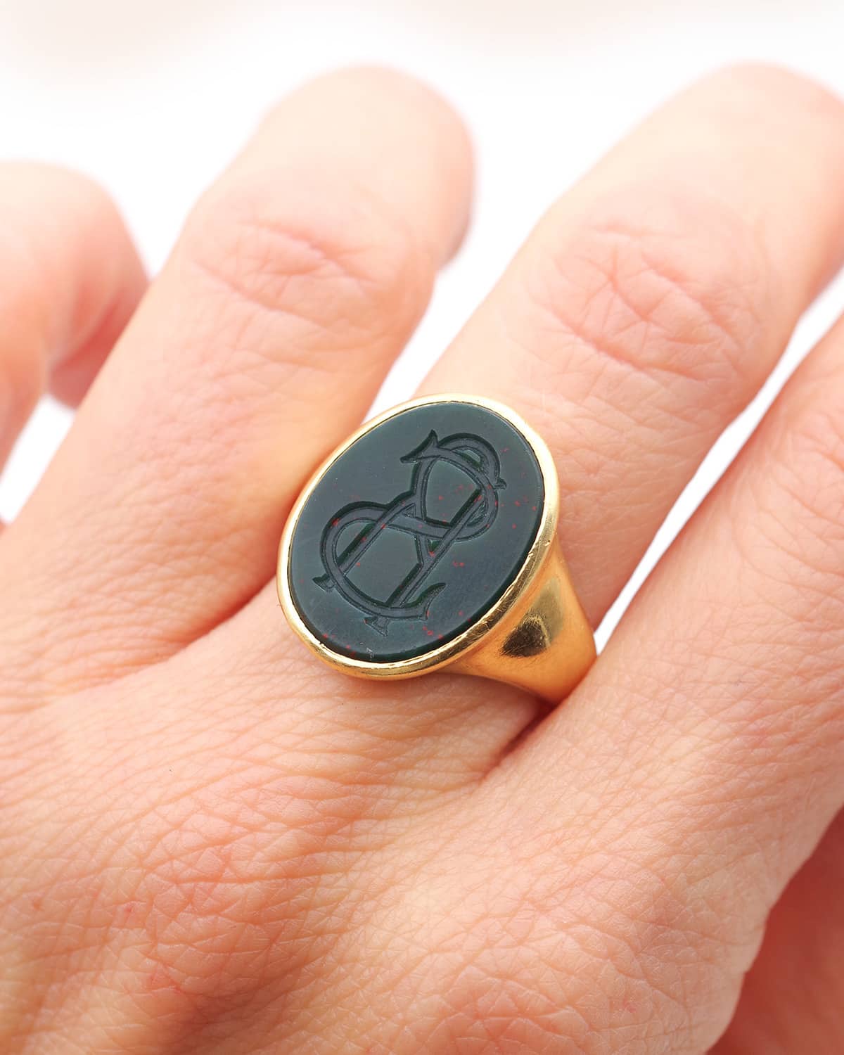 Bague homme monogramme RS