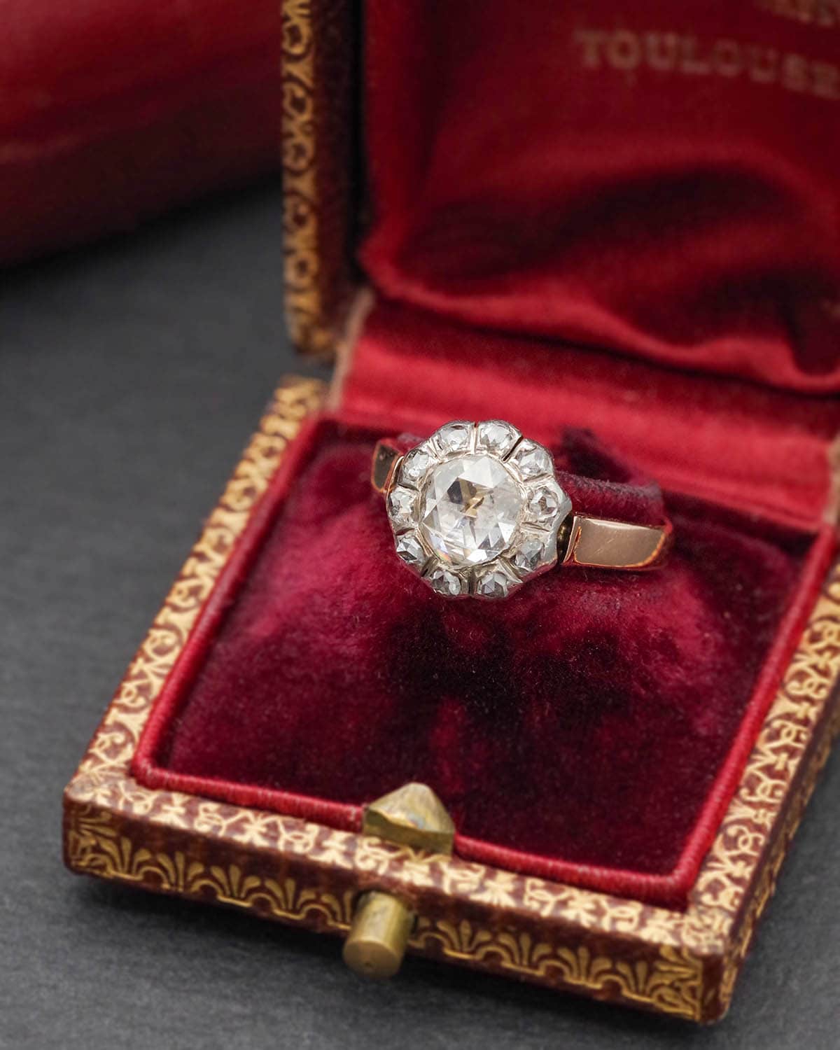Victorian diamond cluster ring