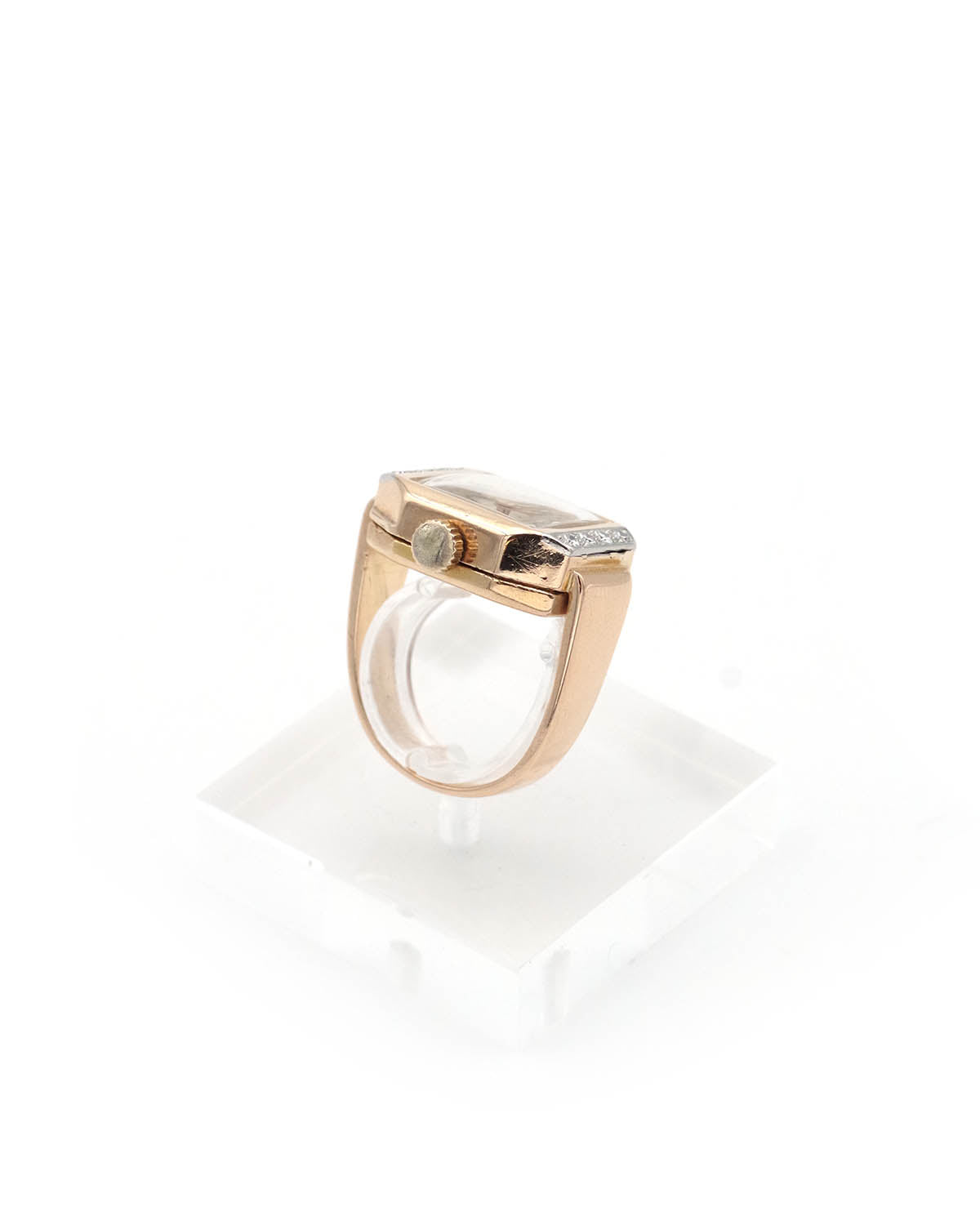 Bague tank retro en or