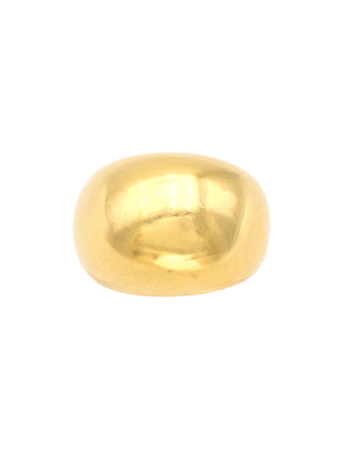 bague bombée en or