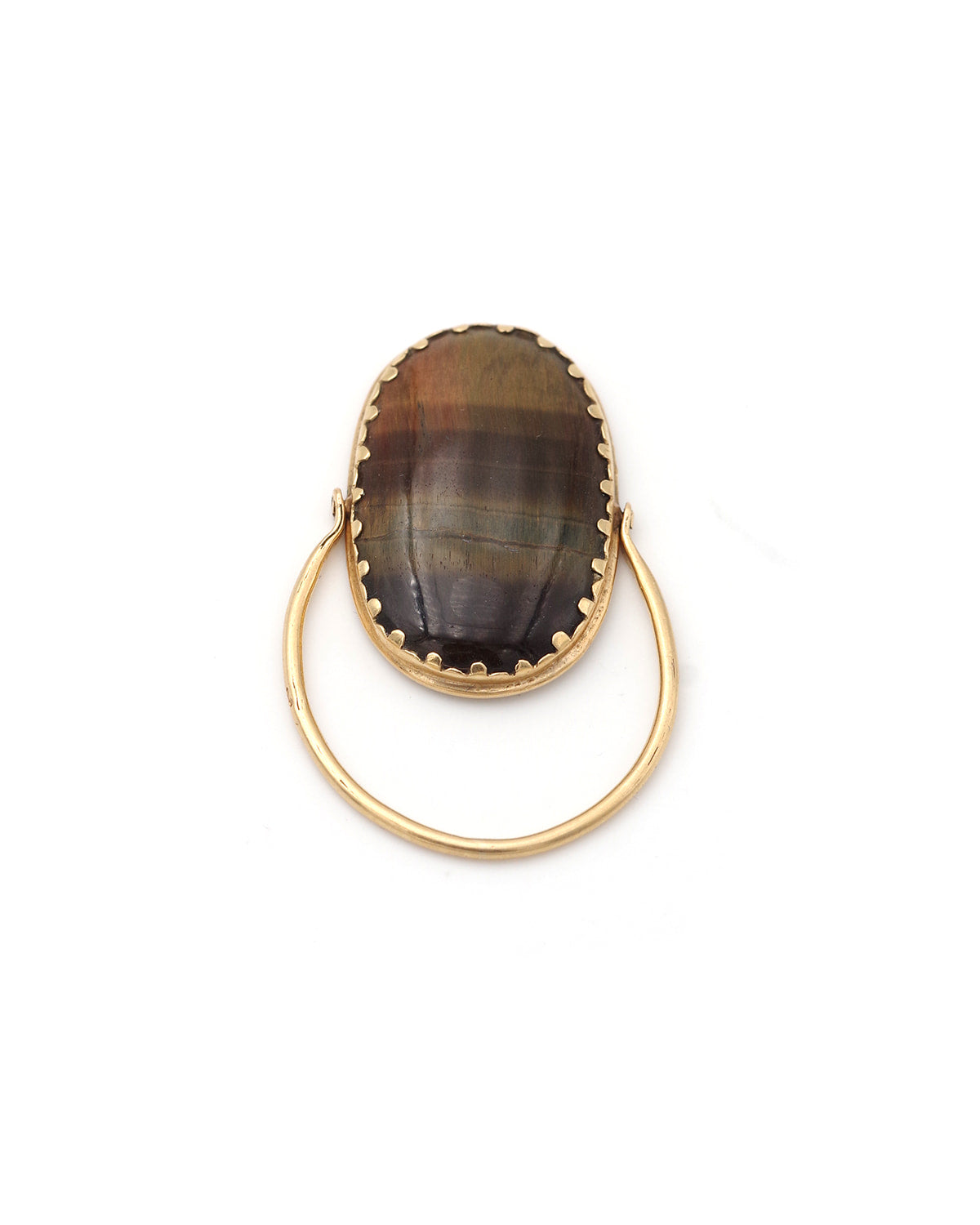 Antique man swivel ring
