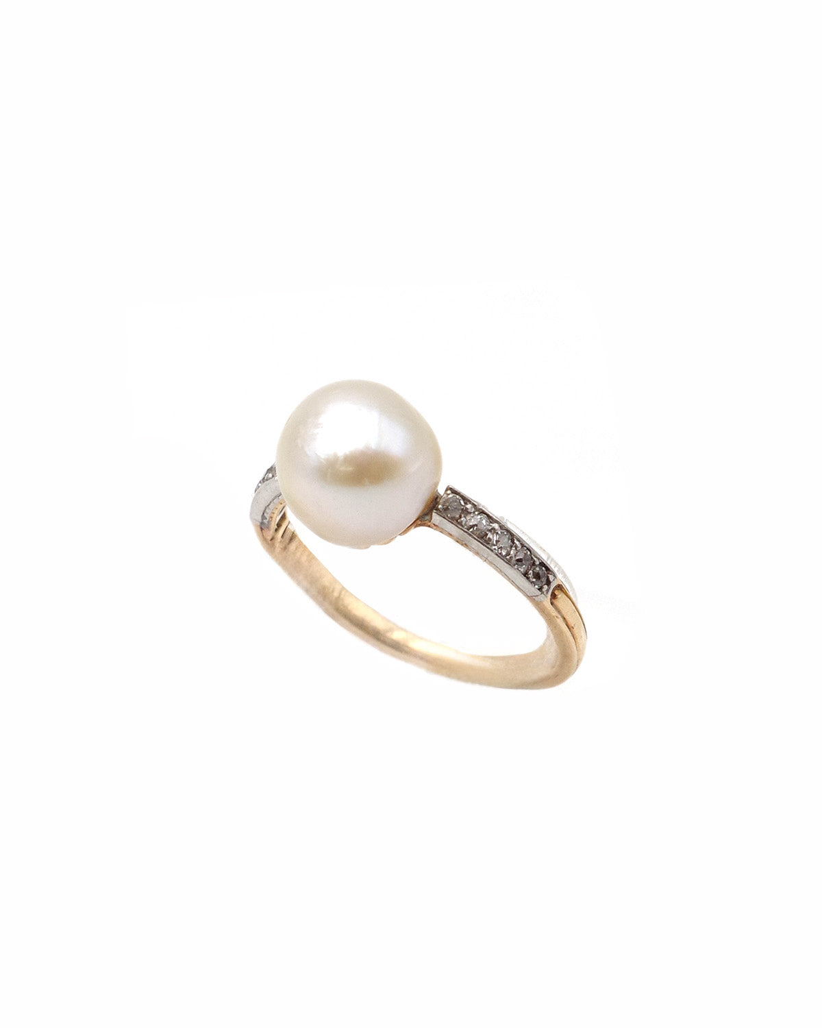 Bague belle epoque solitaire en or