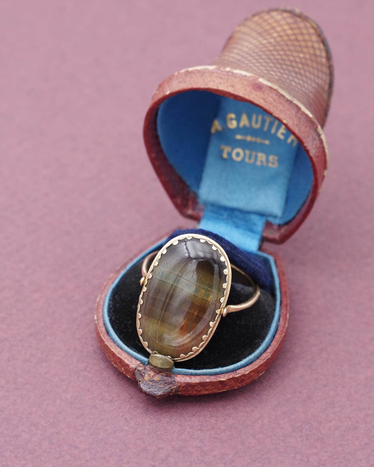 Bague oeil de tigre