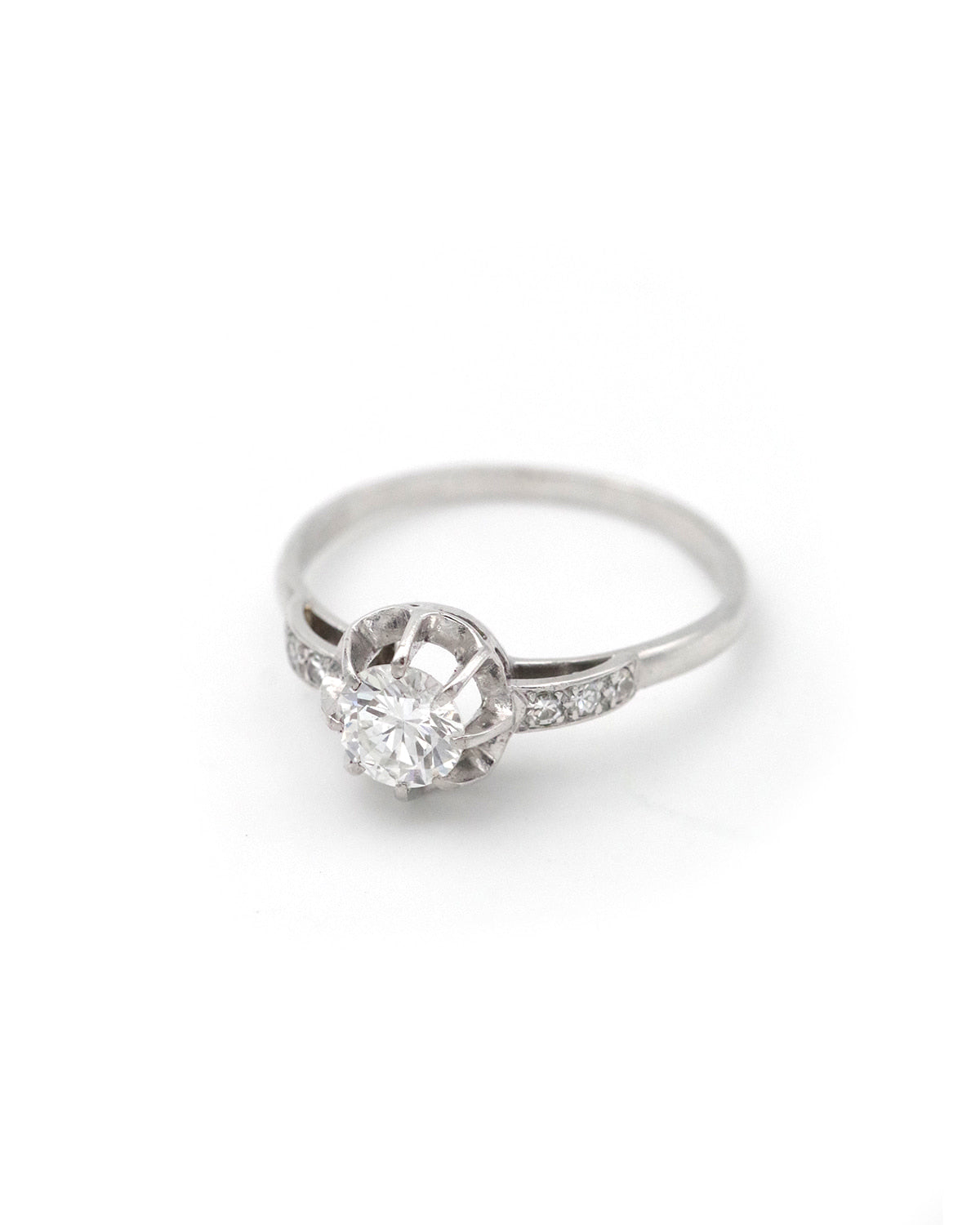 Solitaire ring with a 0.61ct brilliant cut diamond