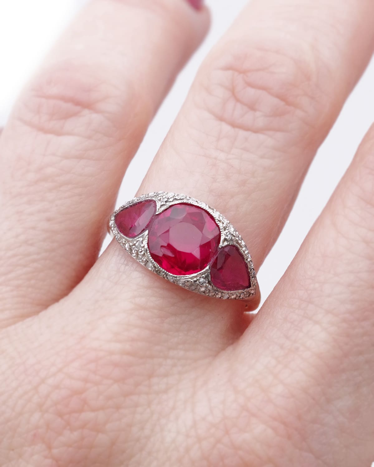 Art deco ruby ring