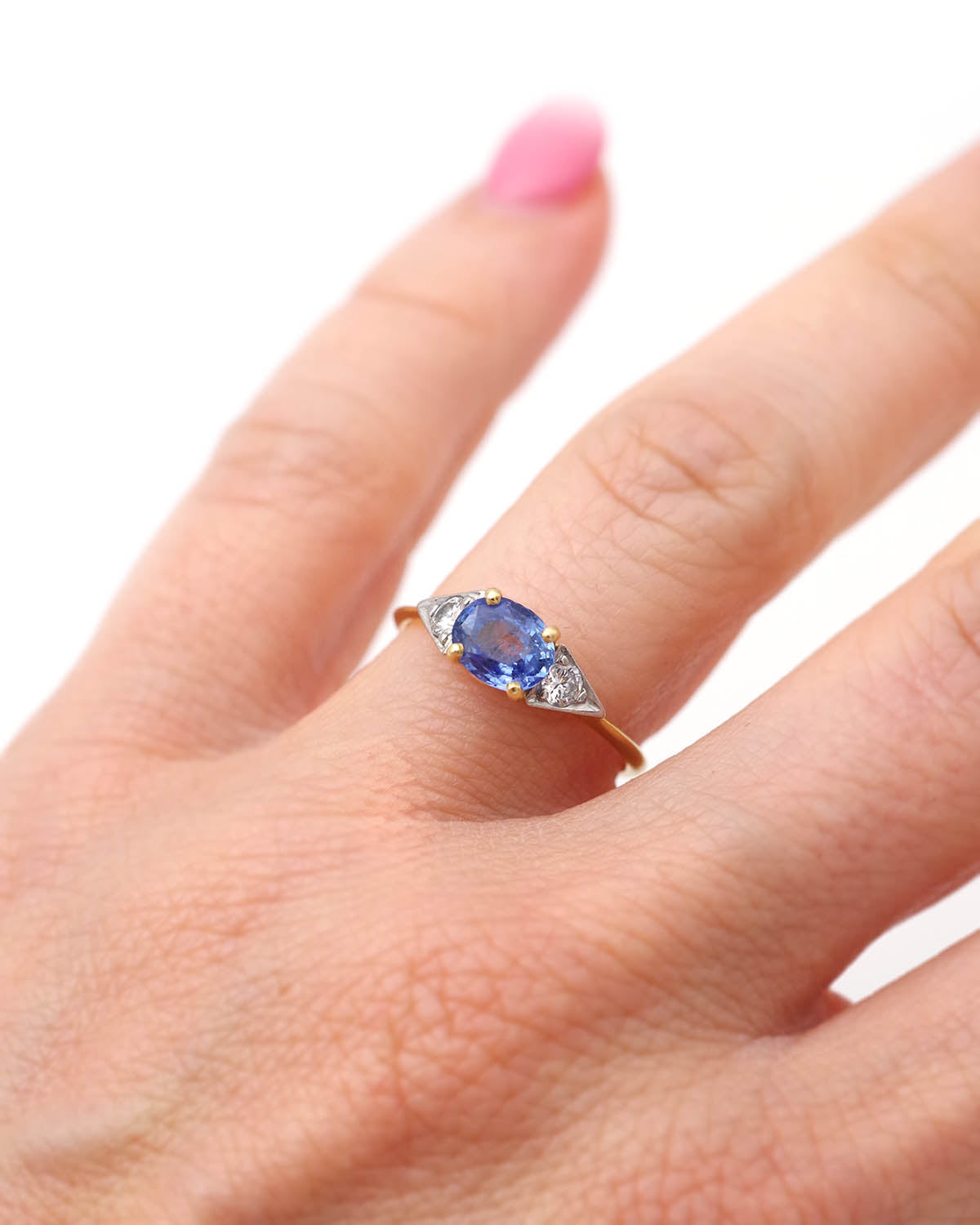 Bague saphir du sri Lanka ceylan