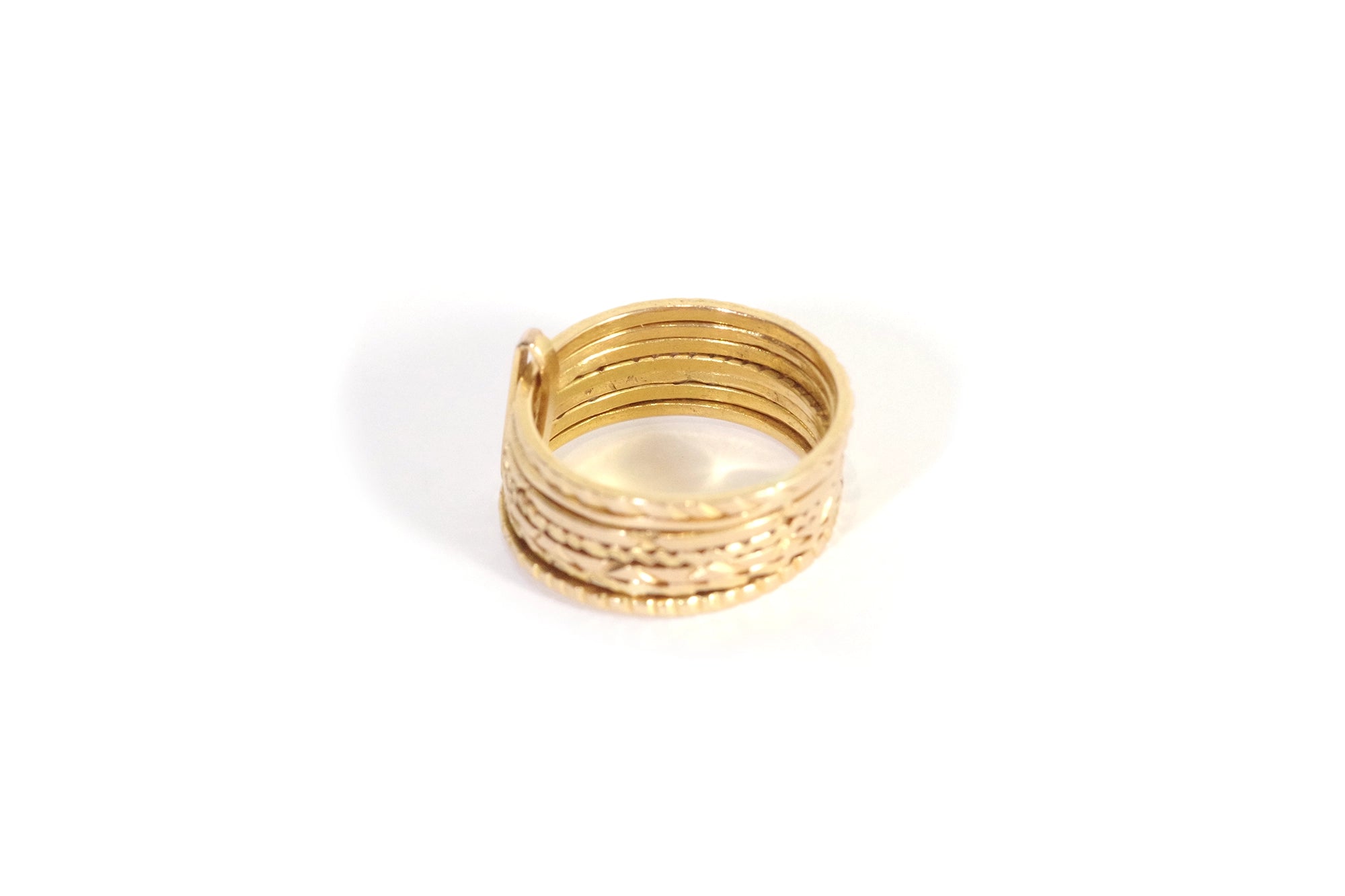 Bague semainier en or 18k