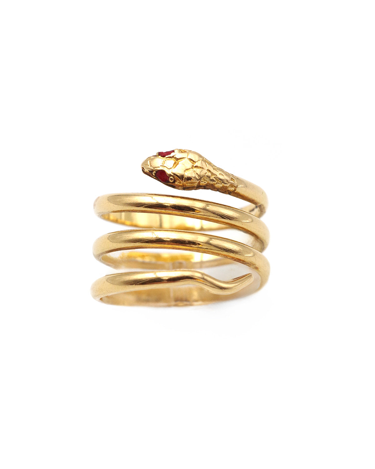 bague serpent en or